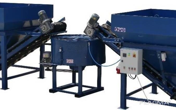 Бетонный мини завод полуавтоматический SUMAB 3 м3/час