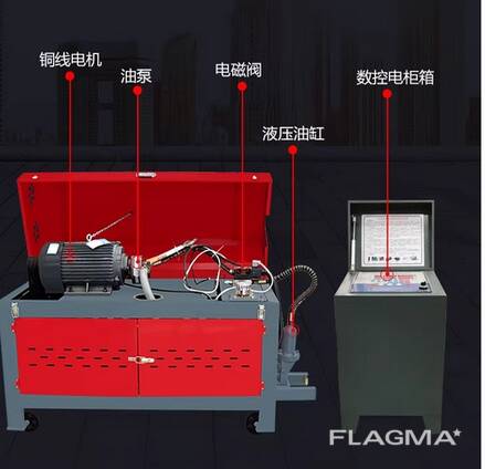 Китайский правильно отрезной станок для резки проволоки 4-12мм GT4-12
