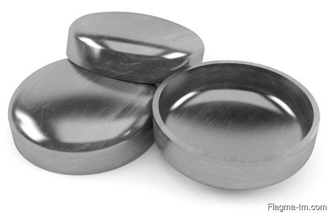 Нержавеющие эллиптические заглушки 42.4x3 мм AISI 304 DIN 26