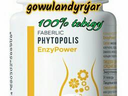 Phytopolis EnzyPower aşgazan-içege ulgamynyň işini gowulandyrýa Tebigy önüm Faberlic 15733