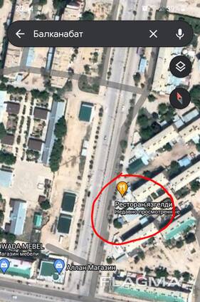 Продается здание с участком в центре Балканабада